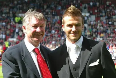 David Beckham took the chance to send a message to the former Manchester United manager.