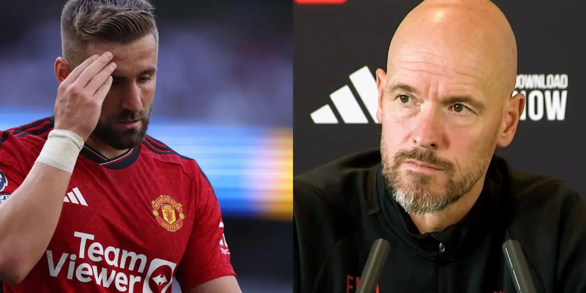 Erik Ten Hag provided injury update of Luke Shaw ahead of the away game against Luton Town.