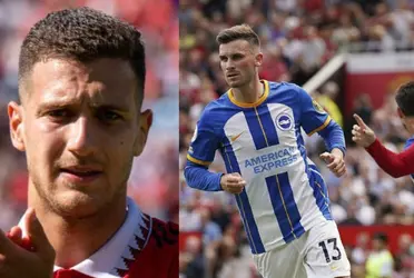 Harry Maguire and Diogo Dalot were the only players who talked after the match