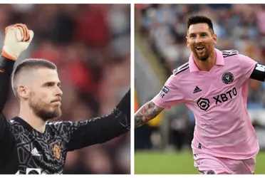 Manchester United former keeper might play next to Lionel Messi.