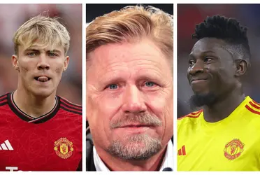 Peter Schmeichel talks about the role of Rasmus Hojlund and André Onana at Manchester United defeat.