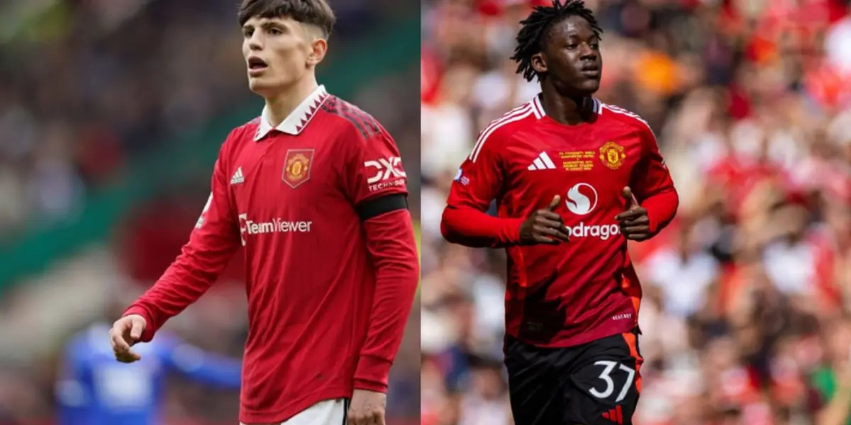 Alejandro Garnacho y Kobbie Mainoo.