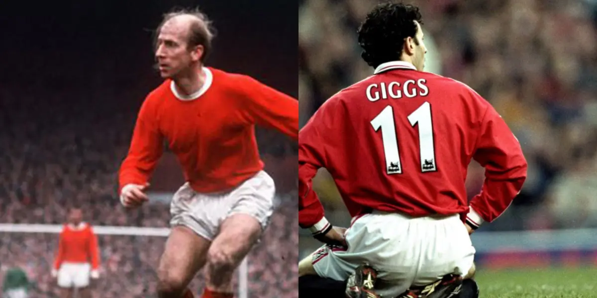 Bobby Charlton and Ryan Giggs.