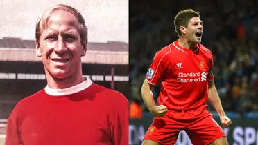 Bobby Charlton and Steven Gerrard.