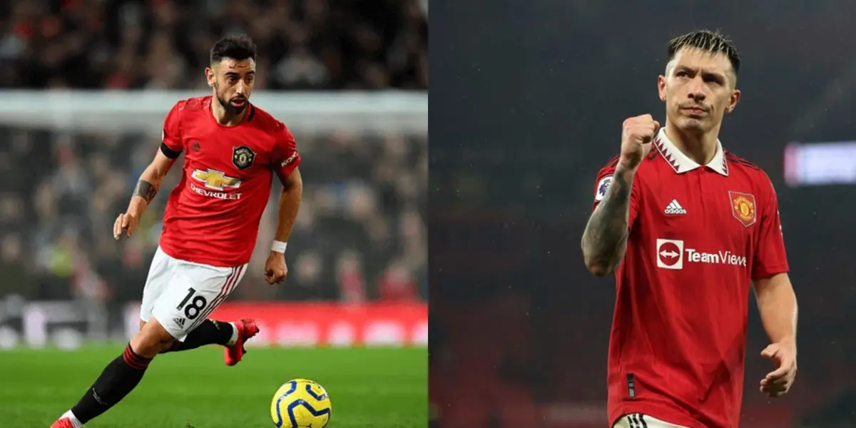 Bruno Fernandes and Lisandro Martínez.