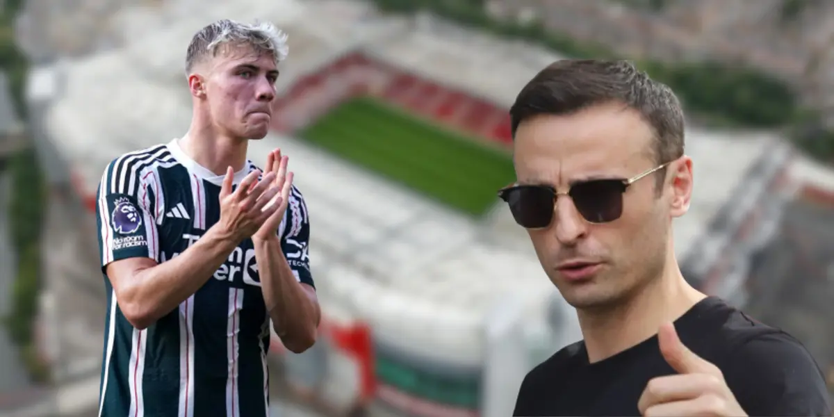 Dimitar Berbatov and Rasmus Hojlund