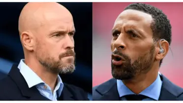 Erik ten Hag and Rio Ferdinand