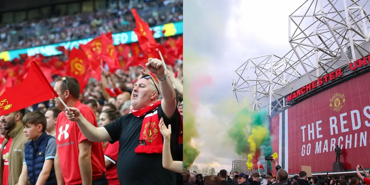 Fans in Manchester United.