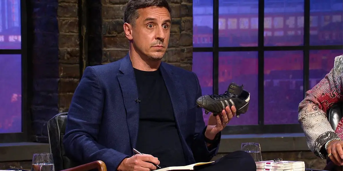 Gary Neville unleashes madness when he is praised for appearing on television.