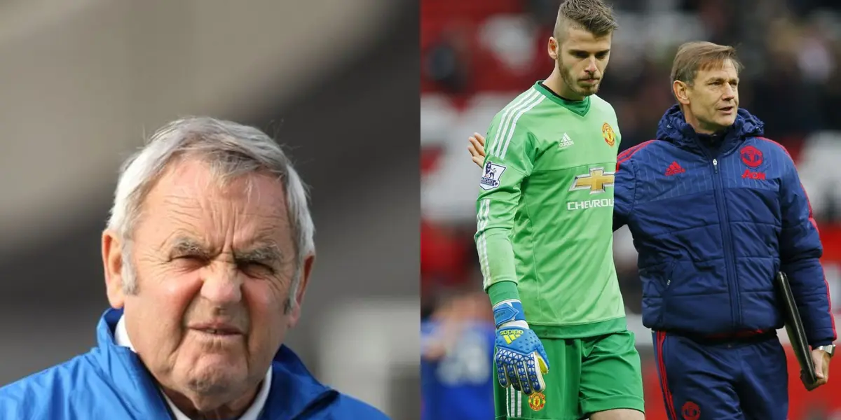 Goalkeeper coaches at Old Trafford.