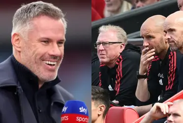 Jamie Carragher believes its this coaches fault for the terrible football at United
