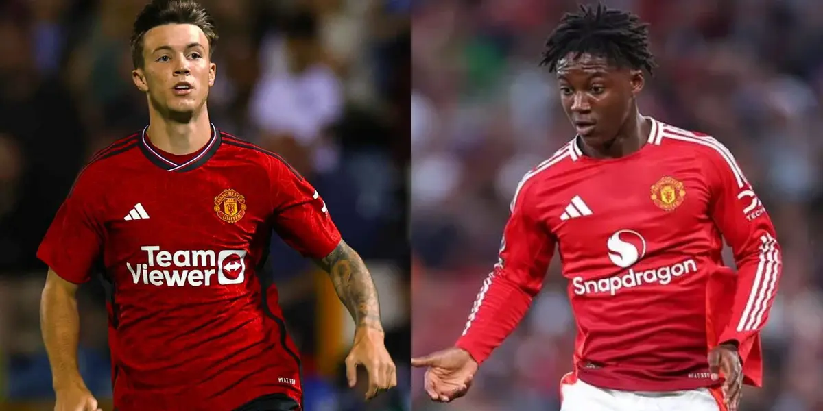 Kobbie Mainoo and Charlie McNeill.