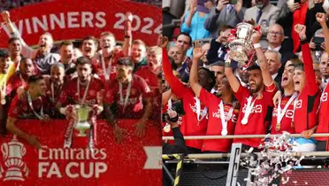 Manchester United champion in a FA Cup.