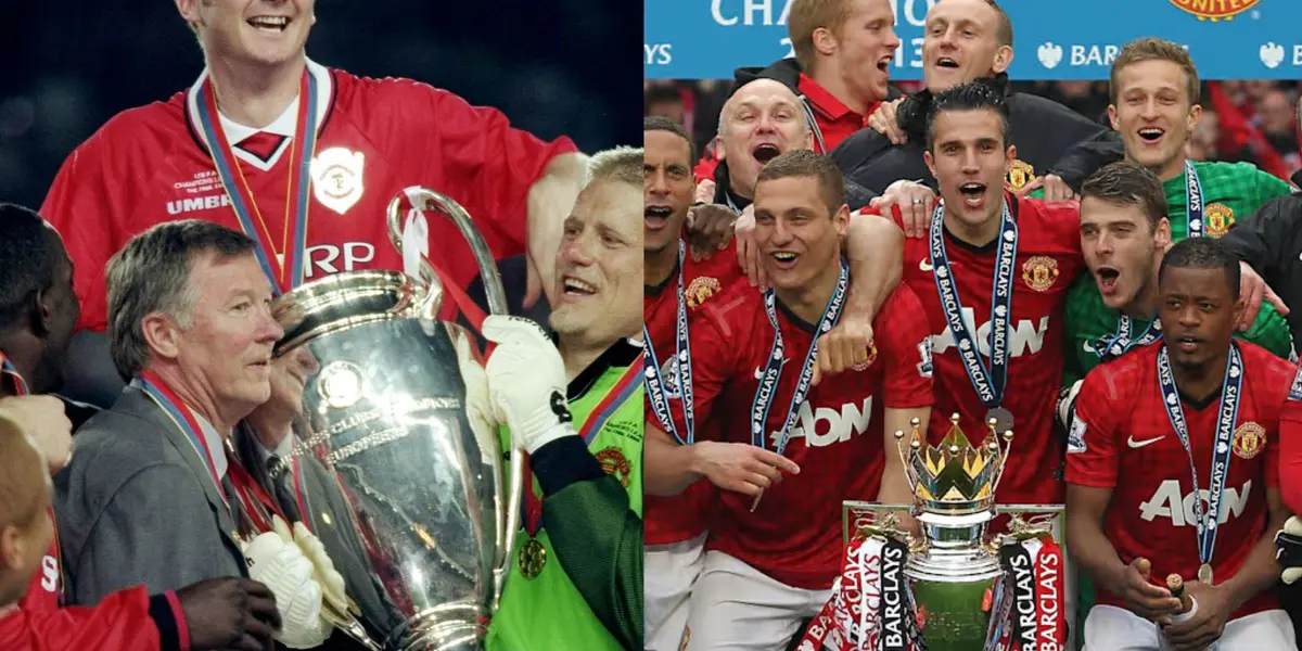 Manchester United, champion in Europe and England.