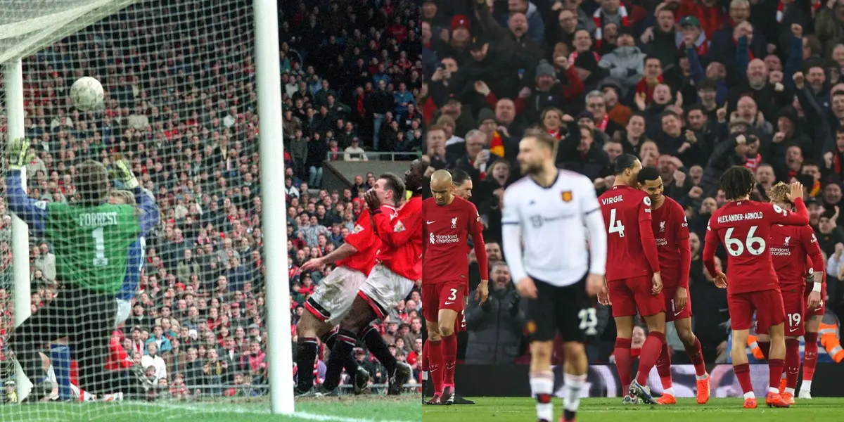 Manchester United's thrashings.