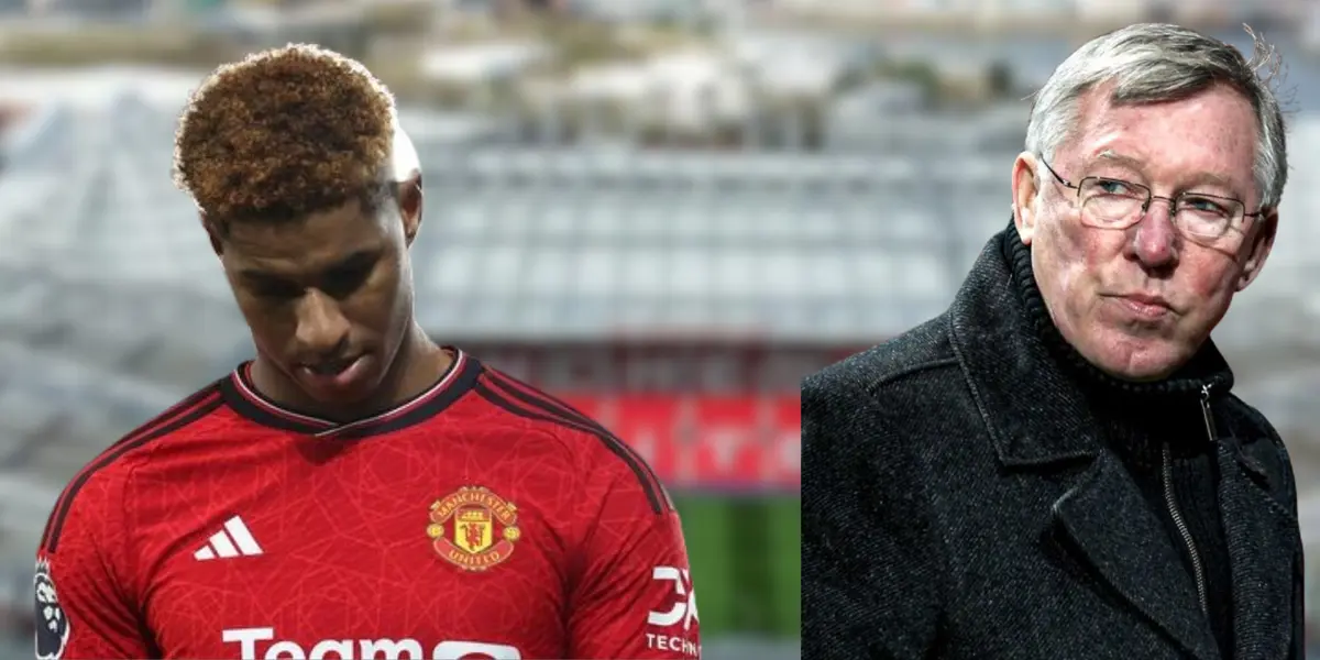 Marcus Rashford and Sir Alex Ferguson