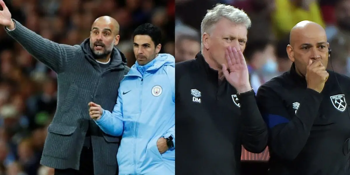 Mikel Arteta and David Moyes.