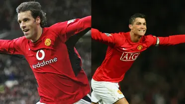 Ruud van Nistelrooy and Cristiano Ronaldo.