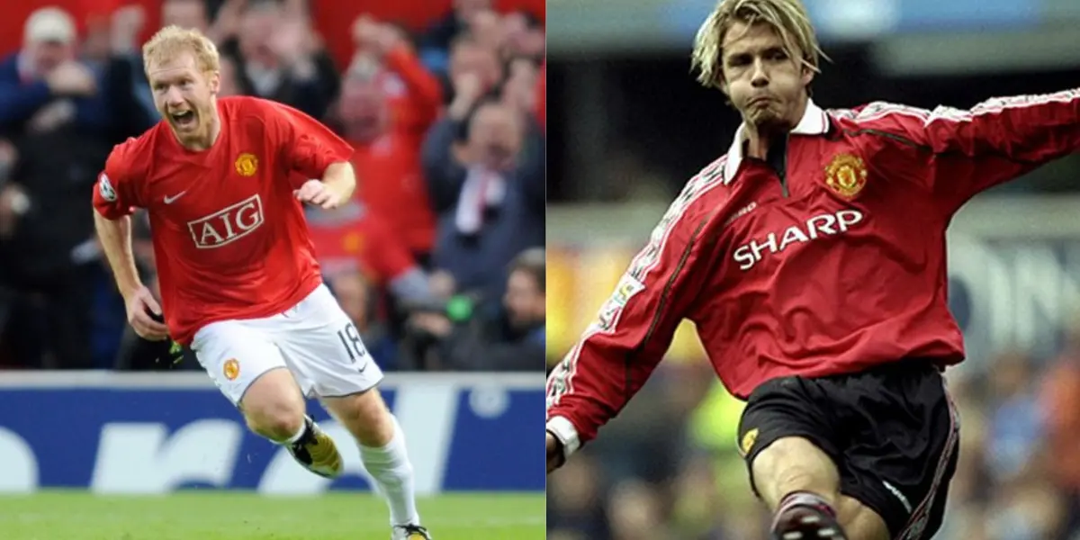 Scholes and Beckham.