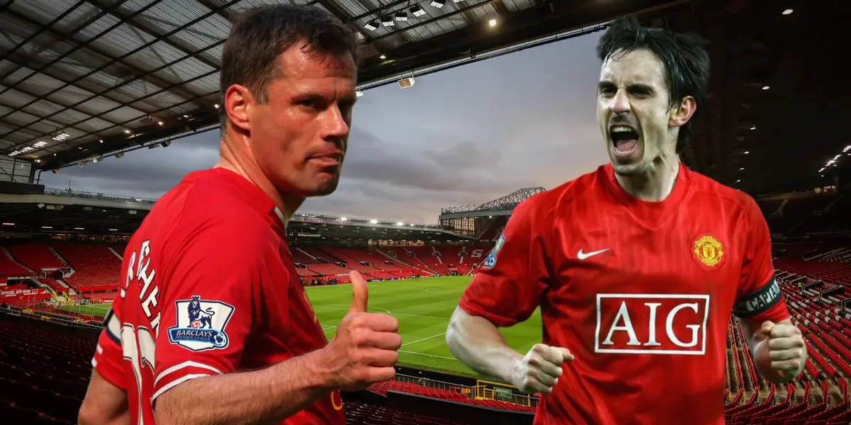 The debate between the two Premier League legends erupted during the Southampton match commentary.