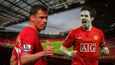 The debate between the two Premier League legends erupted during the Southampton match commentary.