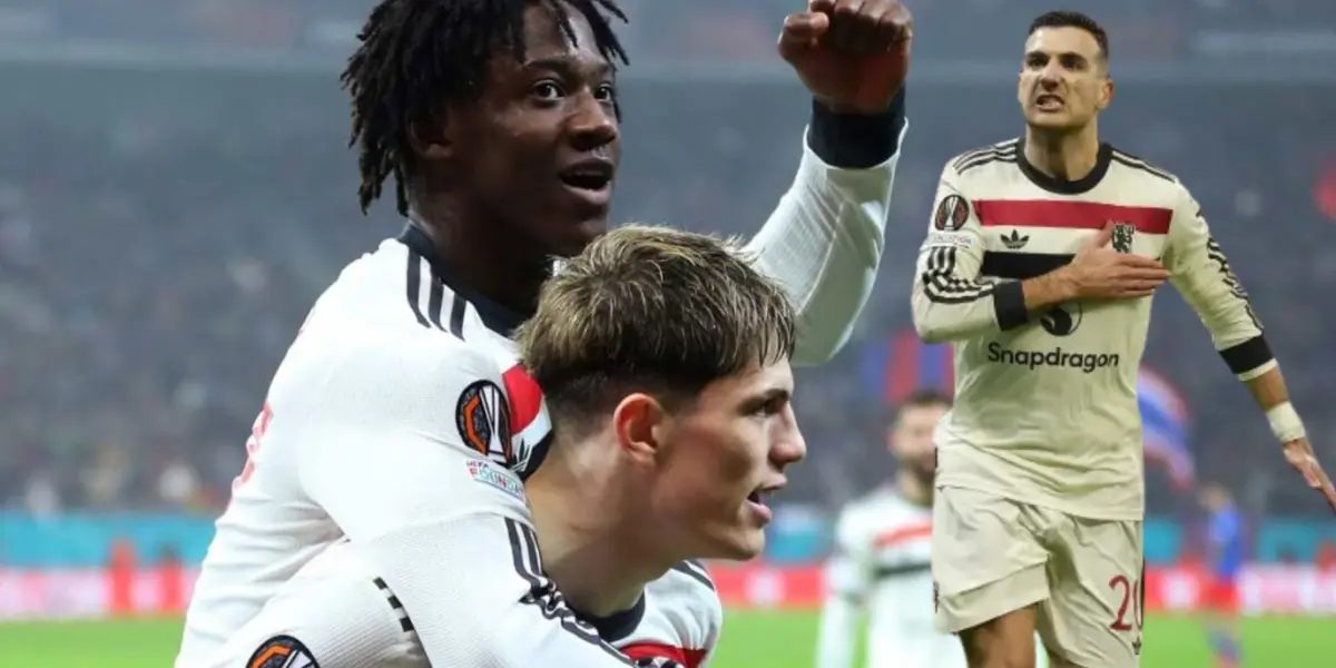 The goals were scored by Dalot and Mainoo.