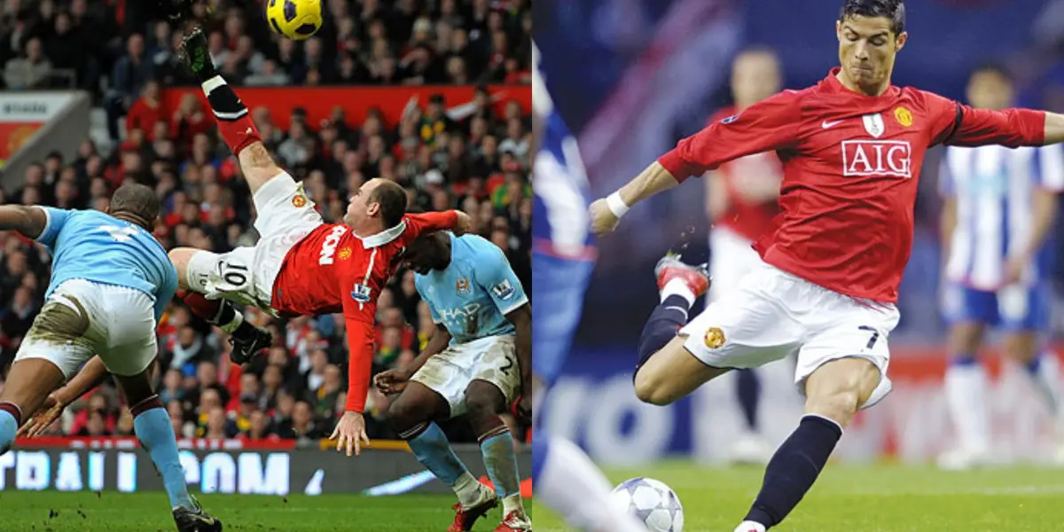 Wayne Rooney and Cristiano Ronaldo.