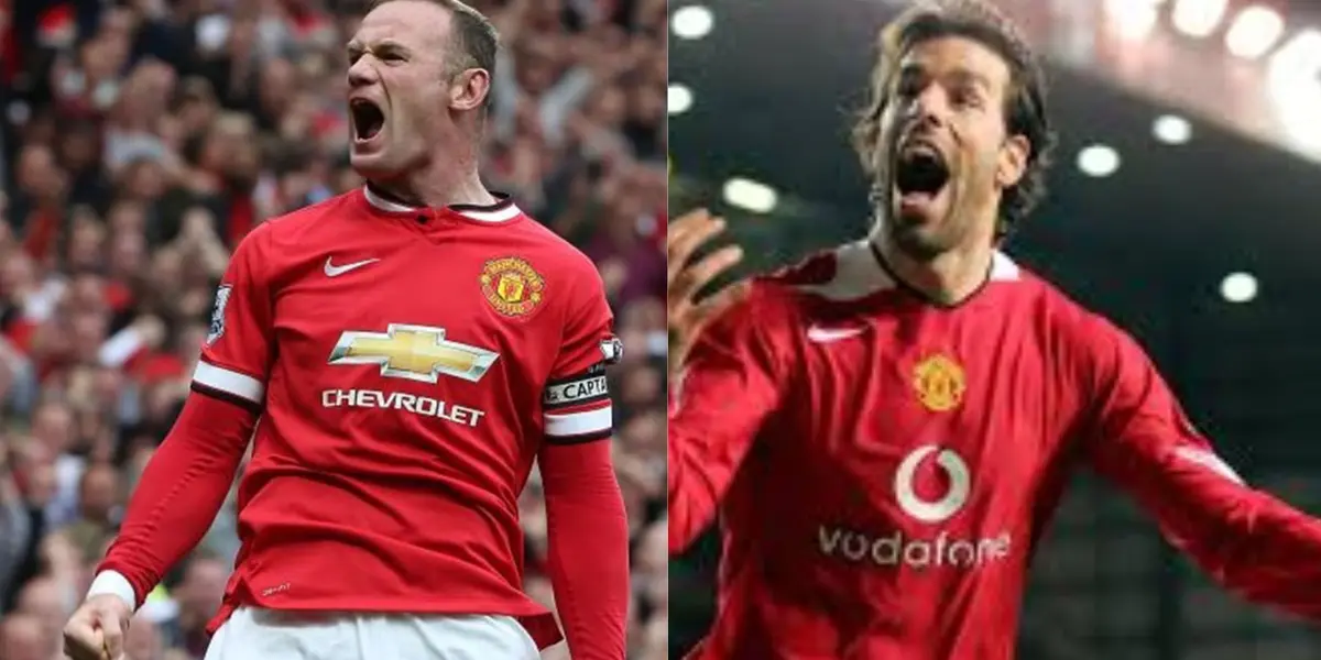 Wayne Rooney and Ruud van Nistelrooy.