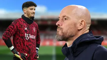 Altay Bayindir and Erik ten Hag