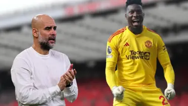 André Onana and Pep Guardiola