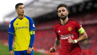 Bruno Fernandes and Cristiano Ronaldo