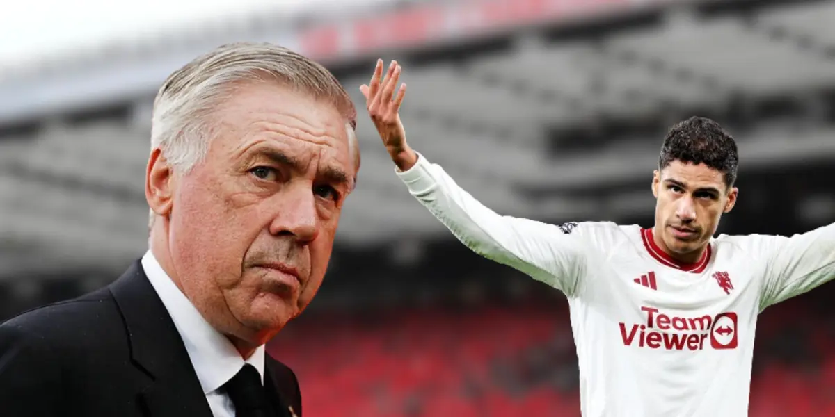 Carlo Ancelotti and Raphael Varane