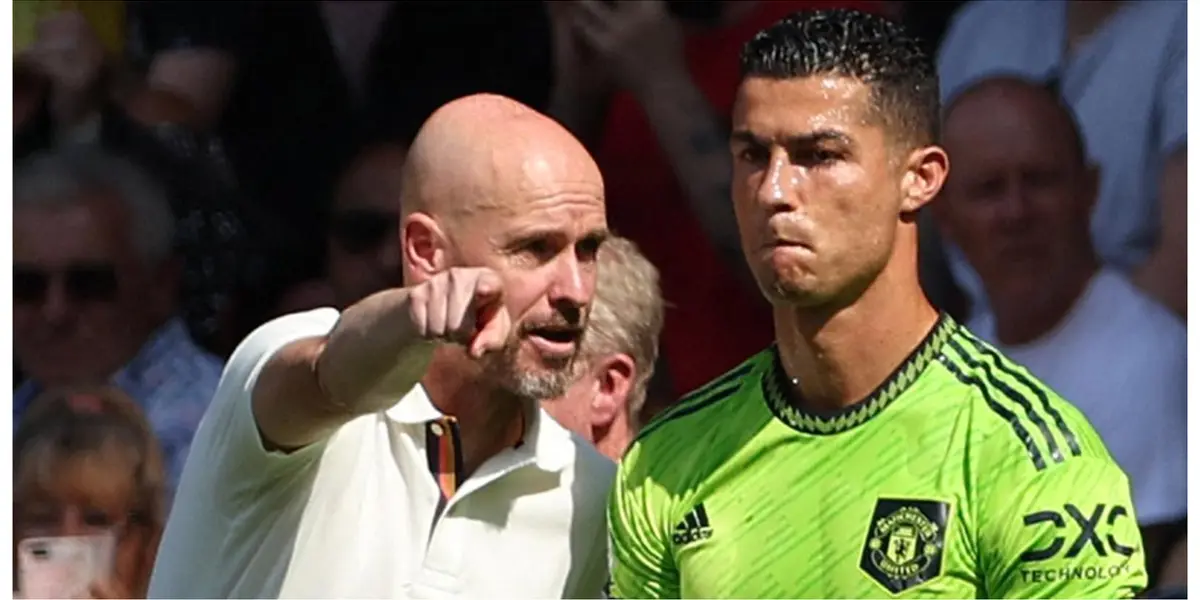 Cristiano Ronaldo and Erik ten Hag