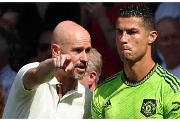 Cristiano Ronaldo and Erik ten Hag