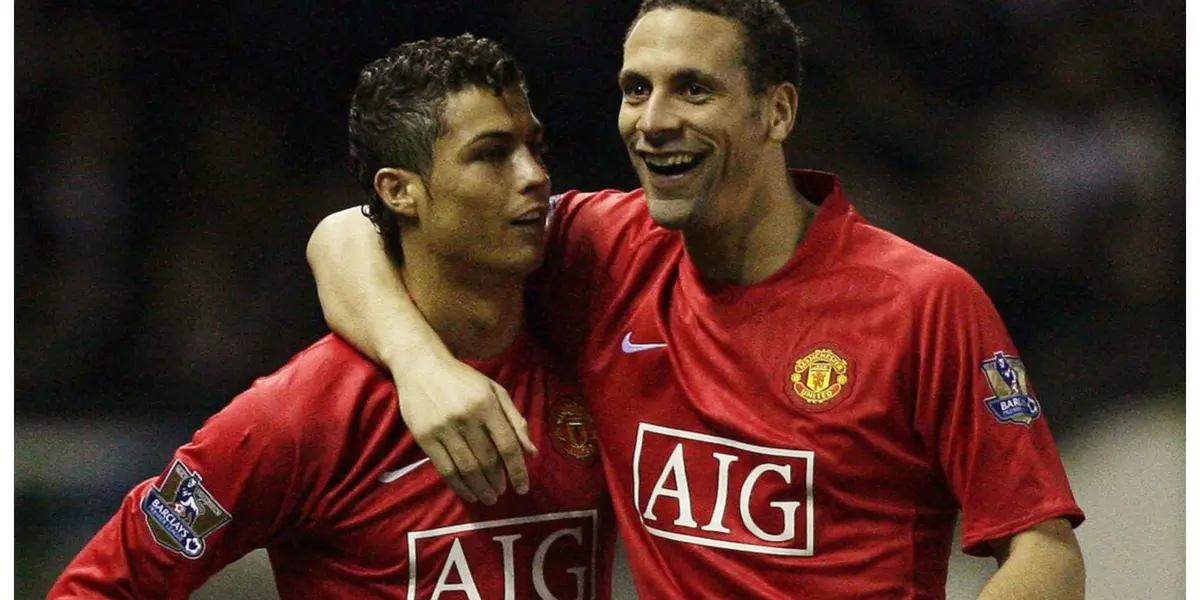 Cristiano Ronaldo and Rio Ferdinand