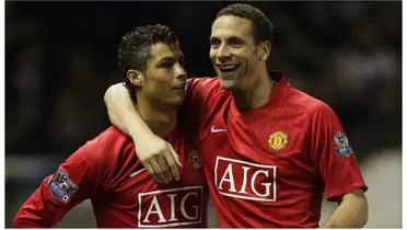 Cristiano Ronaldo and Rio Ferdinand