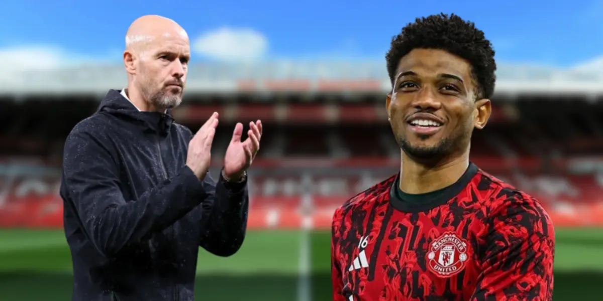 Erik ten Hag and Amad Diallo