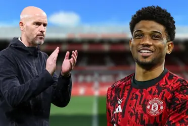 Erik ten Hag and Amad Diallo