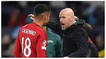 Erik ten Hag and Casemiro