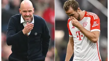 Erik ten Hag and Harry Kane