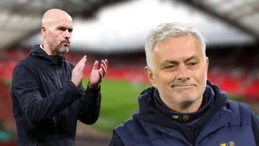 Erik ten Hag and José Mourinho