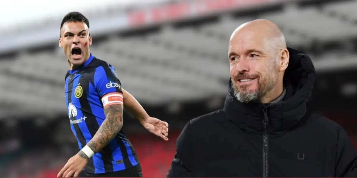 Erik ten Hag and Lautaro Martinez