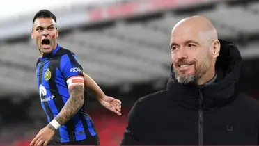 Erik ten Hag and Lautaro Martinez