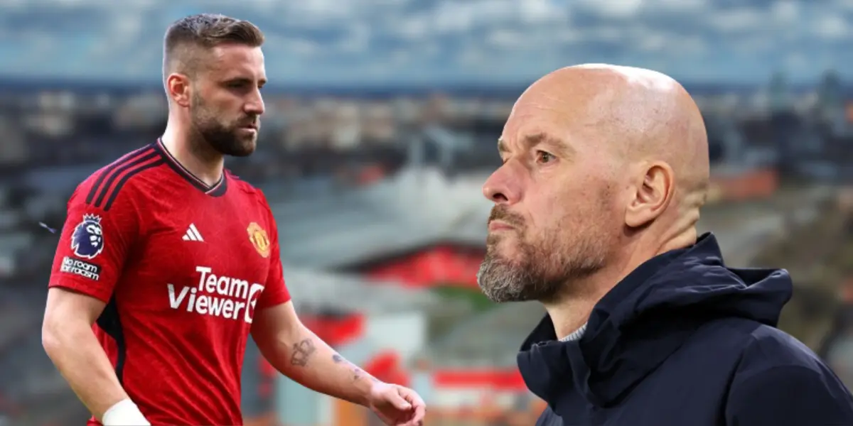 Erik ten Hag and Luke Shaw