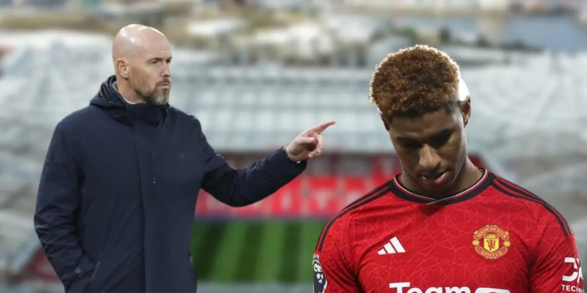 Erik ten Hag and Marcus Rashford