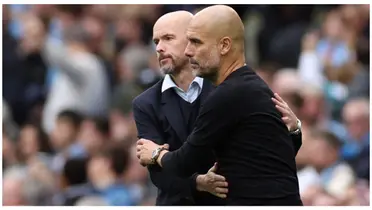 Erik ten Hag and Pep Guardiola