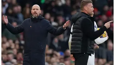 Erik ten Hag and Rob Edwards