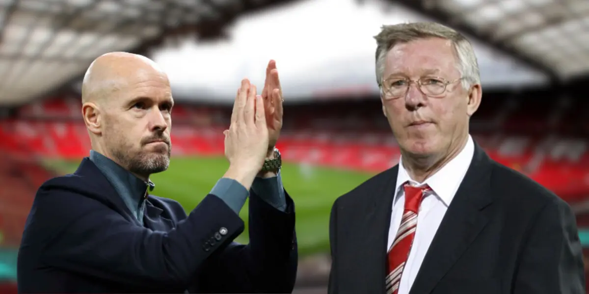 Erik ten Hag and Sir Alex Ferguson