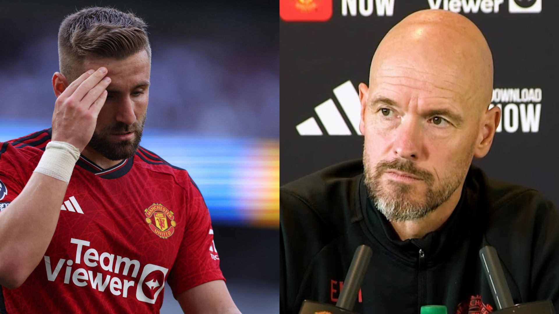 On time? Ten Hag provided major Luke Shaw injury update before facing Luton