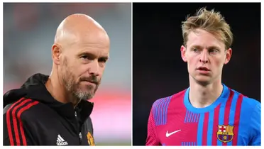 Frenkie de Jong and Erik ten Hag